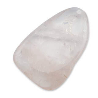 Pink quartz slice with hole 52x33 mm no 11