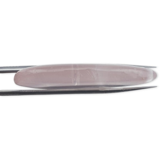Pink quartz slice with hole 53x30 mm no 17