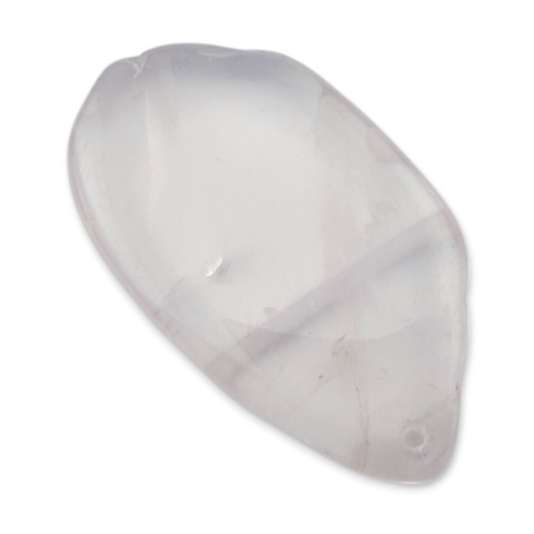 Pink quartz slice with hole 53x30 mm no 17 Pink quartz slice with hole 53x30 mm no 17