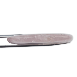 Pink quartz slice with hole 54x34 mm no 16