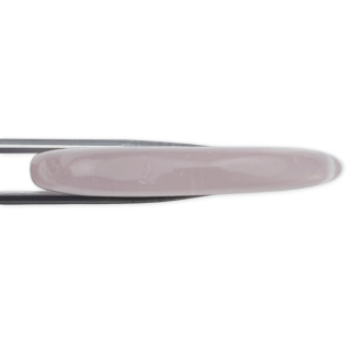 Pink quartz slice with hole 55x30 mm no 12