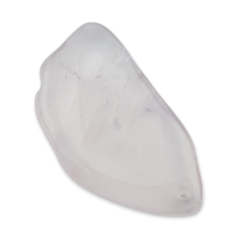 Pink quartz slice with hole 55x30 mm no 12 Pink quartz slice with hole 55x30 mm no 12