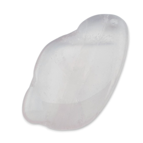 Pink quartz slice with hole 56x33 mm no 14 Pink quartz slice with hole 56x33 mm no 14