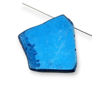 Agate titanium slice with hole 25x24 mm no. 235