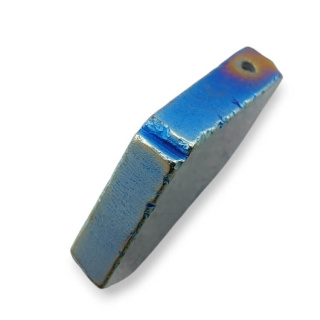 Agate titanium patch with hole 25x25 mm no 114
