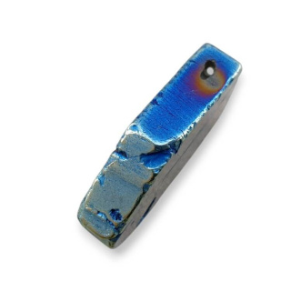 Agate titanium patch with hole 27x22 mm no 112