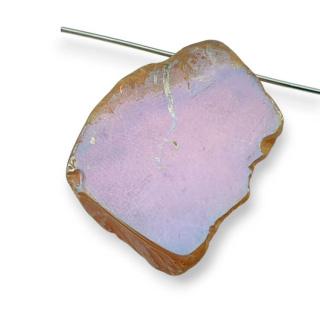 Agate titanium slice with hole 27x22 mm no. 335
