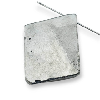 Agate titanium slice with hole 27x23 mm no 134