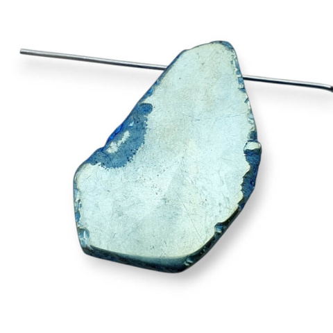 Agate titanium patch with hole 28x17 mm no. 123 Agate titanium patch with hole 28x17 mm no. 123