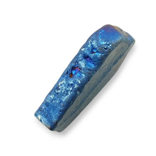 Titanium agate slice with hole 28x19 mm no 111