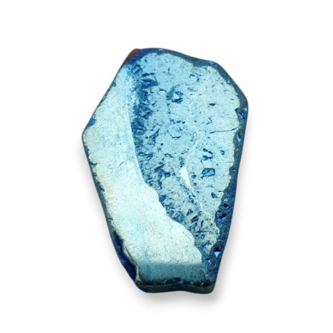 Titanium agate slice with hole 28x19 mm no 111 Titanium agate slice with hole 28x19 mm no 111