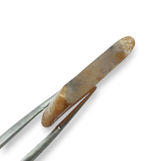 Titanium agate slice with hole 28x22 mm no 327