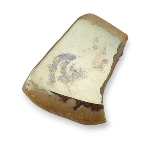 Titanium agate slice with hole 28x22 mm no 327 Titanium agate slice with hole 28x22 mm no 327