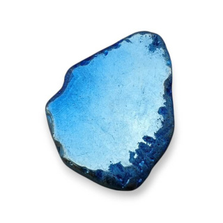 Agate titanium patch with hole 29x22 mm no 117