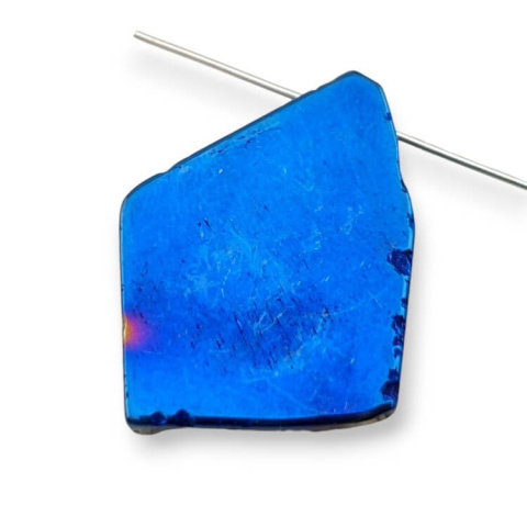 Titanium agate slice with hole 29x23 mm no 193 Titanium agate slice with hole 29x23 mm no 193