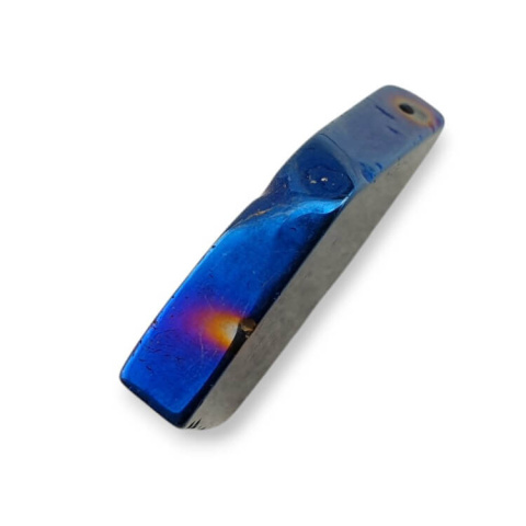 Titanium agate slice with hole 29x23 mm no 193 Titanium agate slice with hole 29x23 mm no 193