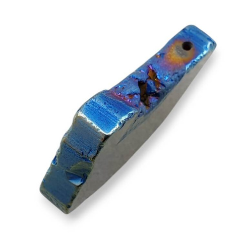 Titanium agate slice with hole 29x23 mm no 96 Titanium agate slice with hole 29x23 mm no 96