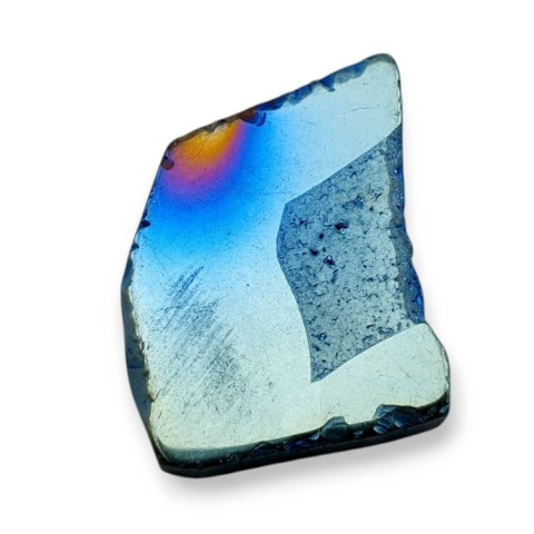 Titanium agate slice with hole 29x23 mm no 96 Titanium agate slice with hole 29x23 mm no 96
