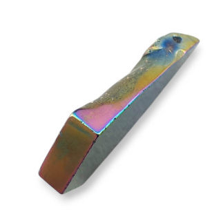 Titanium agate slice with hole 29x24 mm no 279