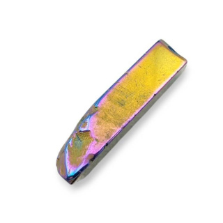Titanium agate slice with hole 29x24 mm no 284
