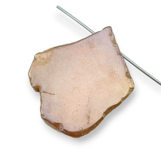 Titanium agate slice with hole 29x25 mm no 345