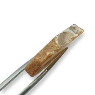 Titanium agate slice with hole 29x25 mm no 345
