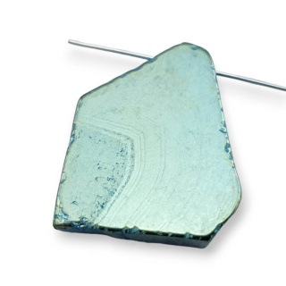 Titanium agate slice with hole 29x26 mm no 82