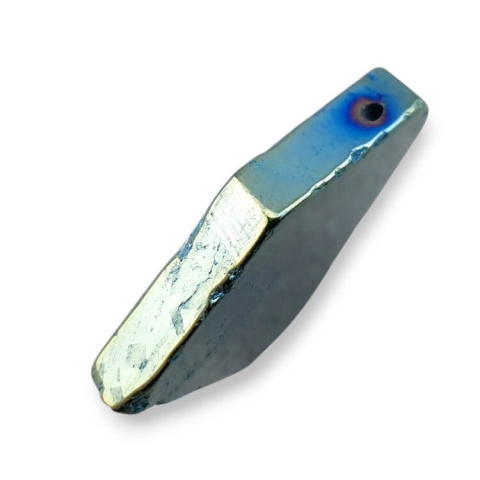 Titanium agate slice with hole 29x26 mm no 82 Titanium agate slice with hole 29x26 mm no 82