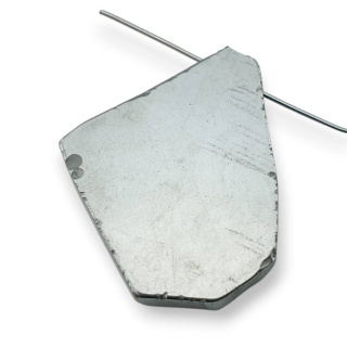 Titanium agate slice with hole 29x28 mm no 125