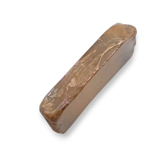 Titanium agate slice with hole 30x17 mm no 319