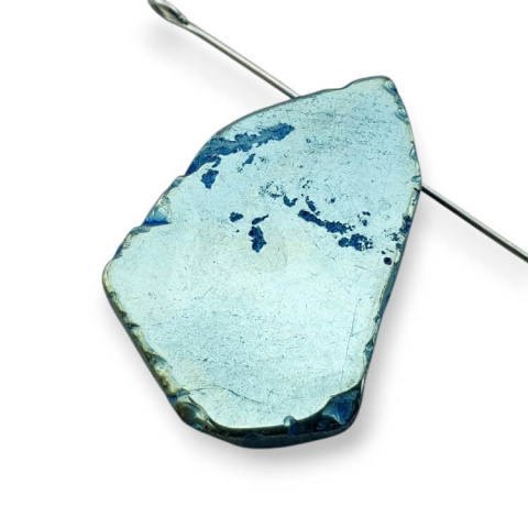 Titanium agate slice with hole 30x21 mm no 119 Titanium agate slice with hole 30x21 mm no 119