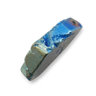 Agate titanium slice with hole 30x21 mm no 119