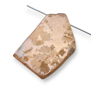 Agate titanium slice with hole 30x21 mm no 307