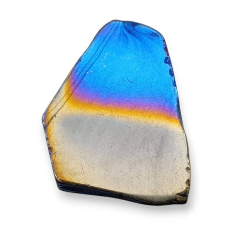 Titanium agate slice with hole 30x22 mm no 84 Titanium agate slice with hole 30x22 mm no 84