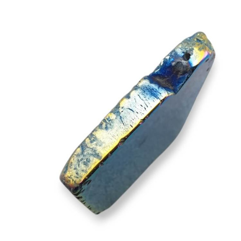 Titanium agate slice with hole 30x24 mm no. 258 Titanium agate slice with hole 30x24 mm no. 258