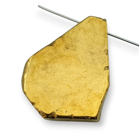 Titanium agate slice with hole 30x24 mm no 60 Titanium agate slice with hole 30x24 mm no 60