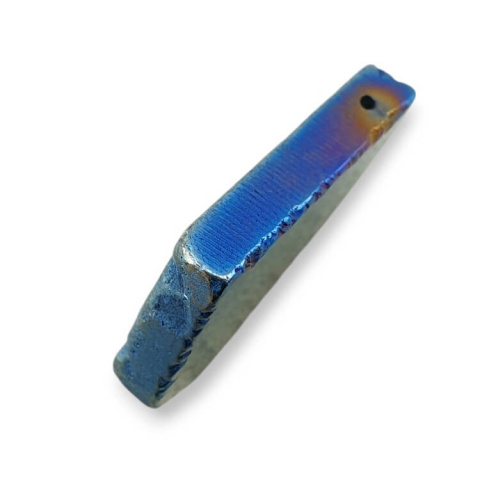 Titanium agate slice with hole 30x26 mm no. 102 Titanium agate slice with hole 30x26 mm no. 102