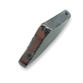 Titanium agate slice with hole 30x27 mm no 177