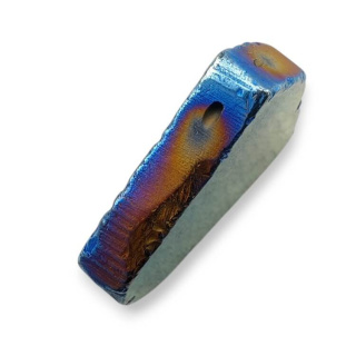 Agate titanium slice with hole 30x29 mm no 110