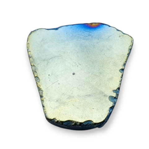 Titanium agate slice with hole 30x29 mm no 110 Titanium agate slice with hole 30x29 mm no 110