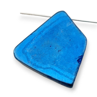 Titanium agate slice with hole 30x29 mm no 226