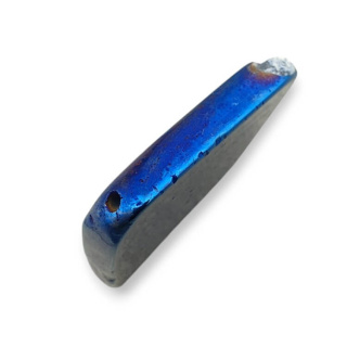 Titanium agate slice with hole 30x29 mm no 226
