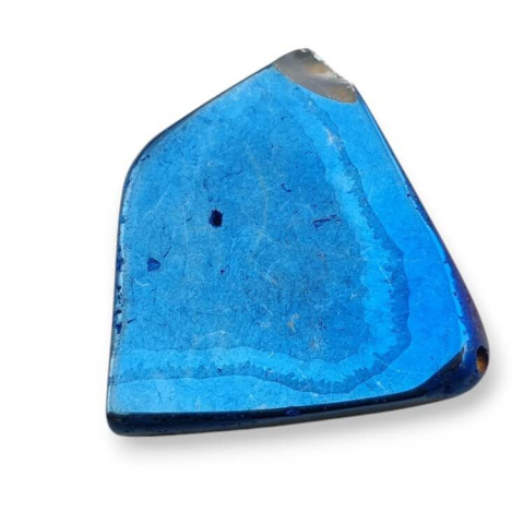Titanium agate slice with hole 30x29 mm no 226 Titanium agate slice with hole 30x29 mm no 226