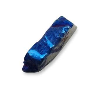 Titanium agate slice with hole 31x21 mm no 234