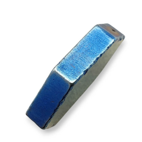 Titanium agate slice with hole 31x21 mm no 83 Titanium agate slice with hole 31x21 mm no 83