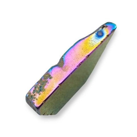 Titanium agate slice with hole 31x22 mm no 268 Titanium agate slice with hole 31x22 mm no 268