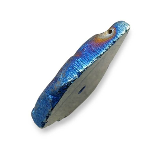 Titanium agate slice with hole 31x24 mm no 108 Titanium agate slice with hole 31x24 mm no 108