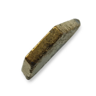 Titanium agate slice with hole 31x24 mm no 56