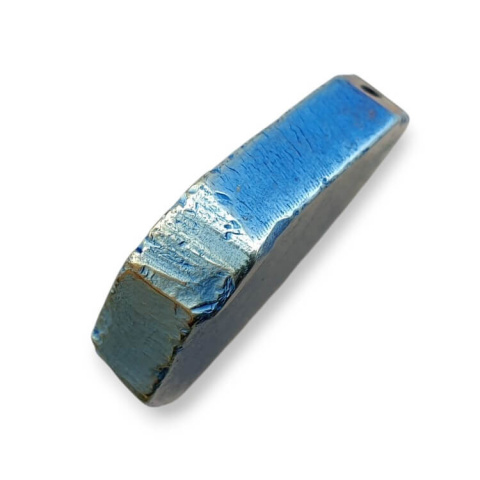 Titanium agate slice with hole 31x24 mm no 76 Titanium agate slice with hole 31x24 mm no 76