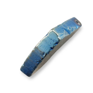 Titanium agate slice with hole 31x24 mm no 87